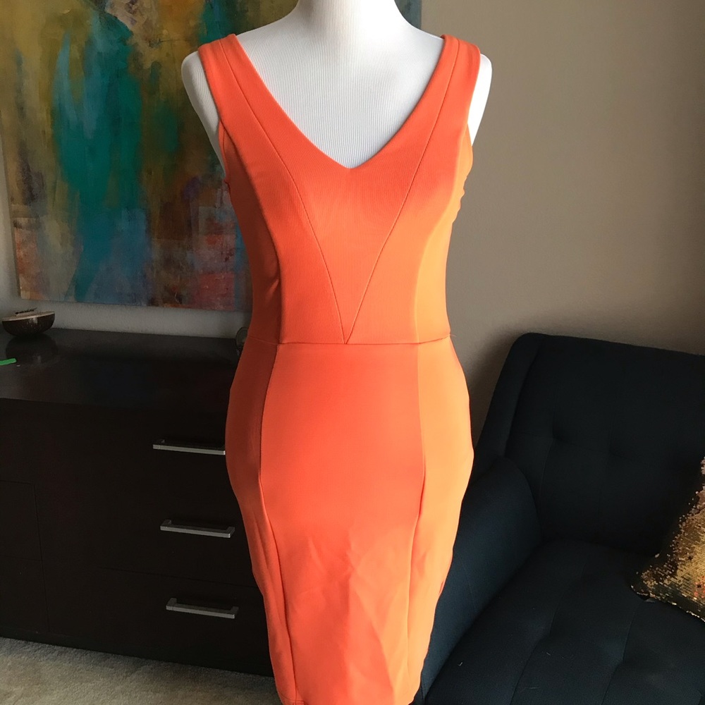 Kardashian Kollection Orange dress